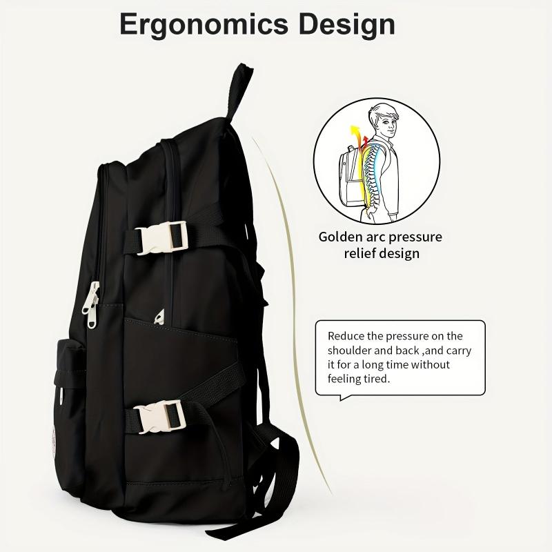 Minimalist Preppy School Bag All Match Storage Daypack Stylish Versatile