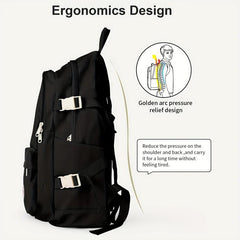Minimalist Preppy School Bag All Match Storage Daypack Stylish Versatile