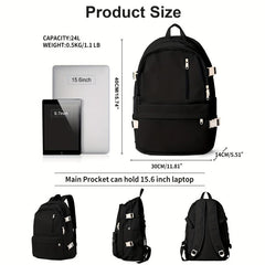 Minimalist Preppy School Bag All Match Storage Daypack Stylish Versatile