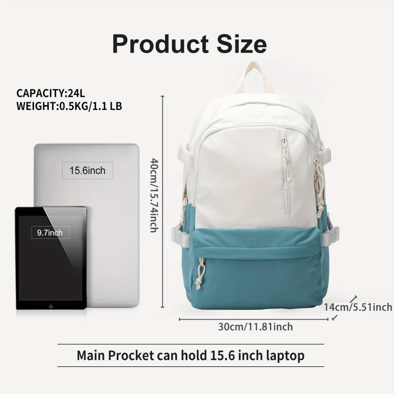 Minimalist Preppy School Bag All Match Storage Daypack Stylish Versatile