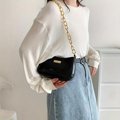 Argyle Quilted Zipper Shoulder Bag Small Purse Underarm Bag