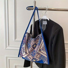 Tribal Style Geometric Shoulder Bag for Women