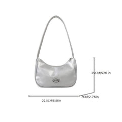 Metal Planet Decor Shoulder Bag Stylish Underarm Bag