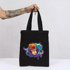 Octopus Print Canvas Tote Bag Shoulder Bag