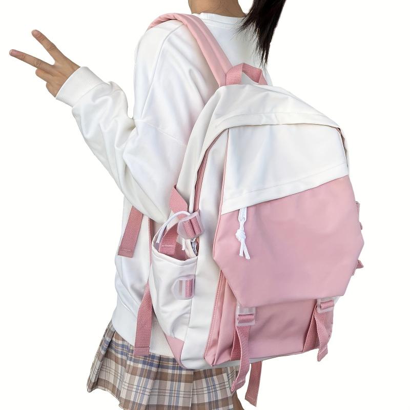 Large Capacity College Schoolbag, Preppy Style Book Rucksack