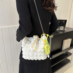 Cloud Pleated Crossbody Bag Women's Handbag
