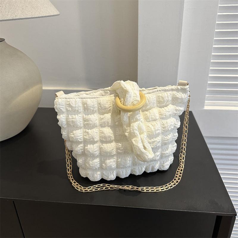 Cloud Pleated Crossbody Bag Women's Handbag