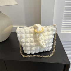 Cloud Pleated Crossbody Bag Women's Handbag