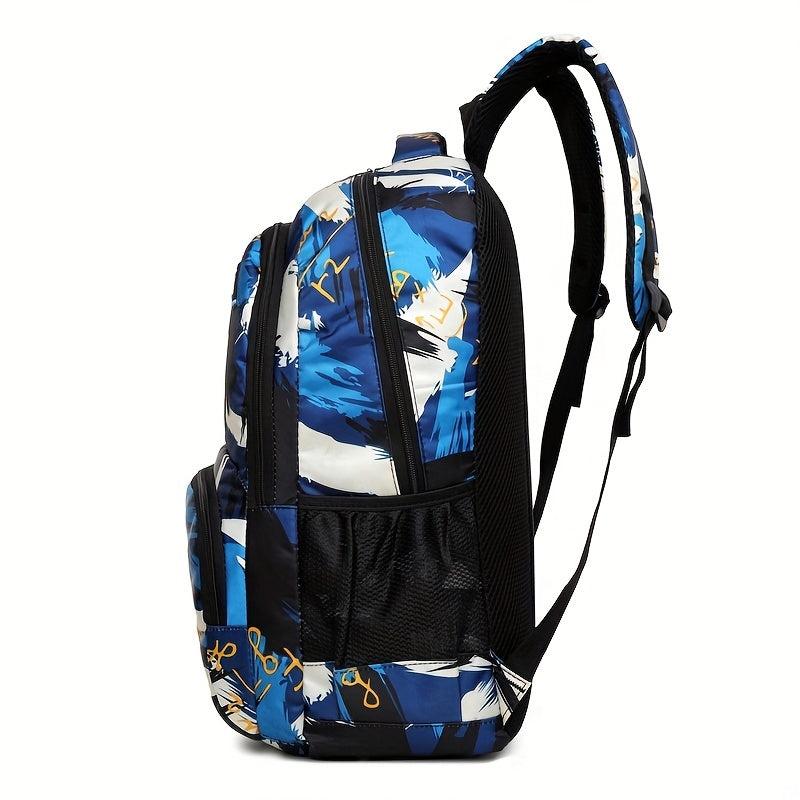 Waterproof Nylon Backpack Preppy Back To School Daypack Casual Travel Knapsack