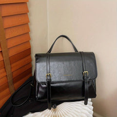 Vintage Flap Crossbody Bag Large Capacity Retro Handbag