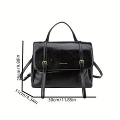 Vintage Flap Crossbody Bag Large Capacity Retro Handbag