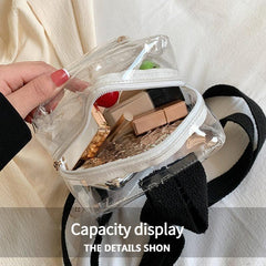 Minimalist Transparent Zipper Backpack Small Waterproof Bag