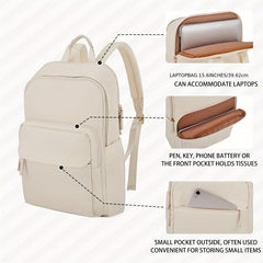 Large Capacity Laptop Backpack Preppy Back To School Daypack Casual Travel