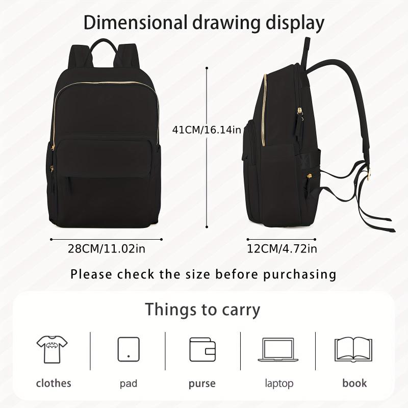 Large Capacity Laptop Backpack Preppy Back To School Daypack Casual Travel