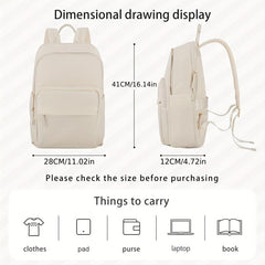 Large Capacity Laptop Backpack Preppy Back To School Daypack Casual Travel