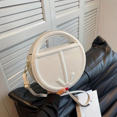 Round Crossbody Bag Shoulder Bag Women's Casual Handbag