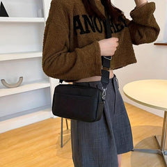 Lychee Pattern Crossbody Bag for Women with Wide Shoulder Strap