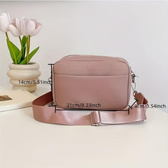 Lychee Pattern Crossbody Bag for Women with Wide Shoulder Strap