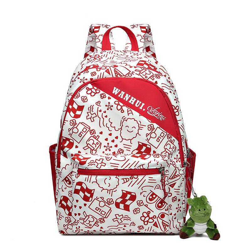 Women's Cartoon Graffiti Backpack Multifunctional Large Capacity