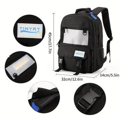Minimalist Preppy Backpack Solid Large Capacity Multifunctional Daypack