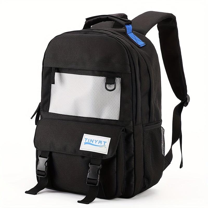 Minimalist Preppy Backpack Solid Large Capacity Multifunctional Daypack
