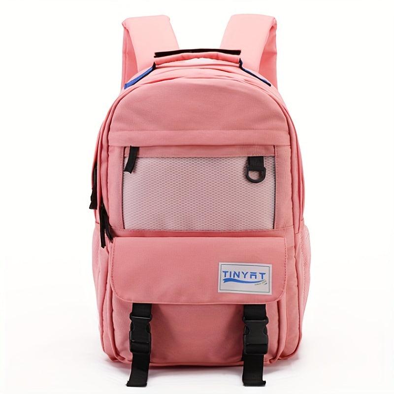 Minimalist Preppy Backpack Solid Large Capacity Multifunctional Daypack