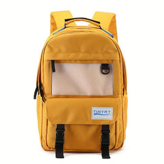 Minimalist Preppy Backpack Solid Large Capacity Multifunctional Daypack