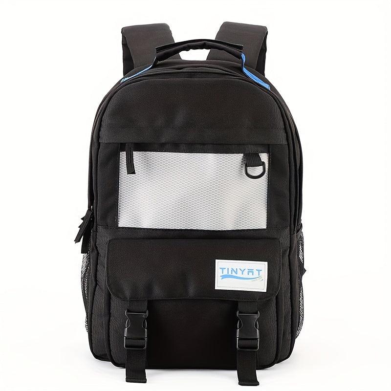 Minimalist Preppy Backpack Solid Large Capacity Multifunctional Daypack