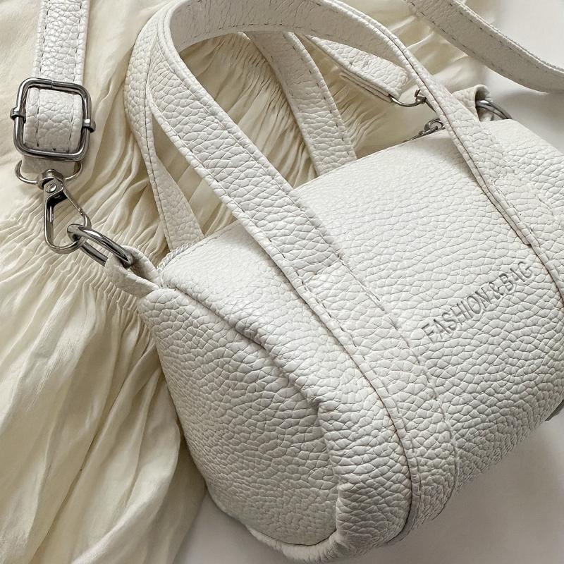 Mini Crossbody Boston Bag PU Shoulder Satchel Women's Casual Handbag