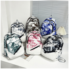 3PCS Tie Dye Preppy Backpack Set Back To School Daypack Travel Knapsack Rucksack
