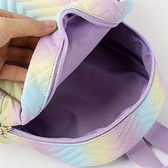 Tie Dye Backpack Zipper Rucksack Women's Travel Bag