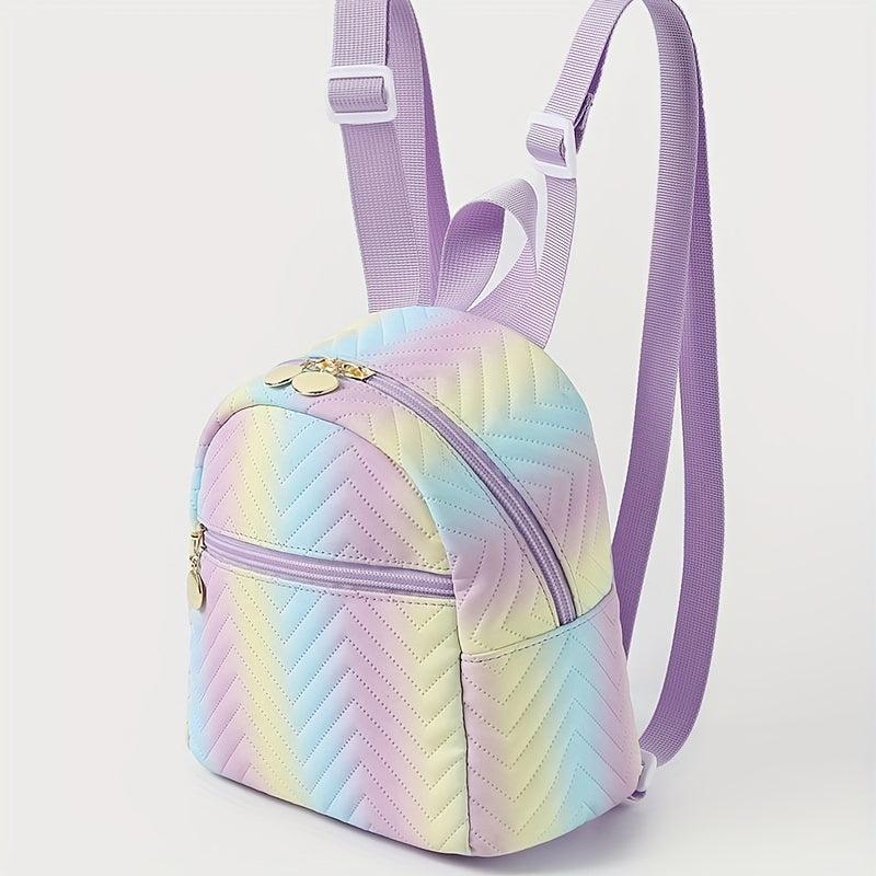 Tie Dye Backpack Zipper Rucksack Women's Travel Bag