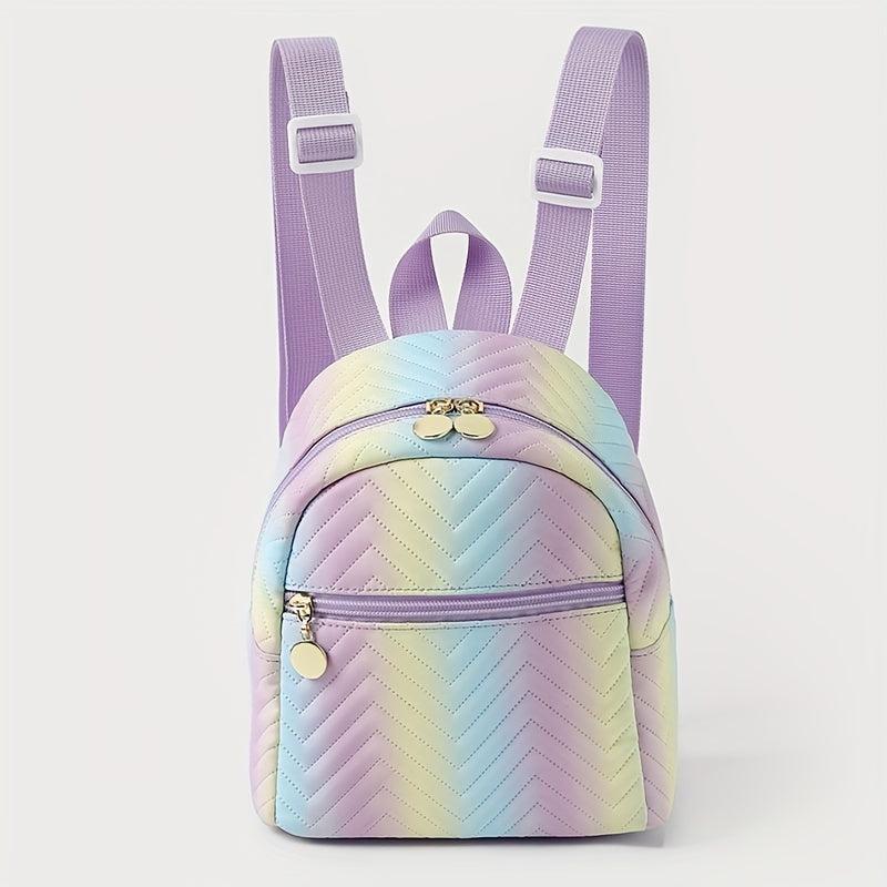 Tie Dye Backpack Zipper Rucksack Women's Travel Bag