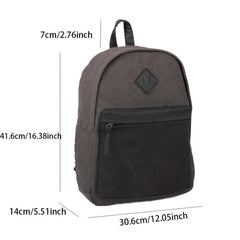 Retro Canvas Backpack Large Capacity School Daypack