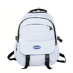 Casual Oxford Cloth Travel Rucksack Preppy Style Backpack
