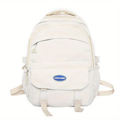 Casual Oxford Cloth Travel Rucksack Preppy Style Backpack