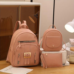 3PCS Backpack Set Back To School Daypack Travel Knapsack Crossbody Bag Handbag