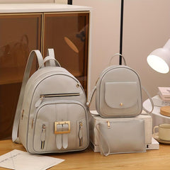 3PCS Backpack Set Back To School Daypack Travel Knapsack Crossbody Bag Handbag