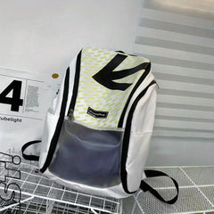 Casual Large Capacity Zipper Backpack Niche Pattern Storage Rucksack