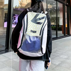 Casual Large Capacity Zipper Backpack Niche Pattern Storage Rucksack
