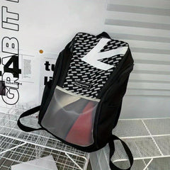 Casual Large Capacity Zipper Backpack Niche Pattern Storage Rucksack