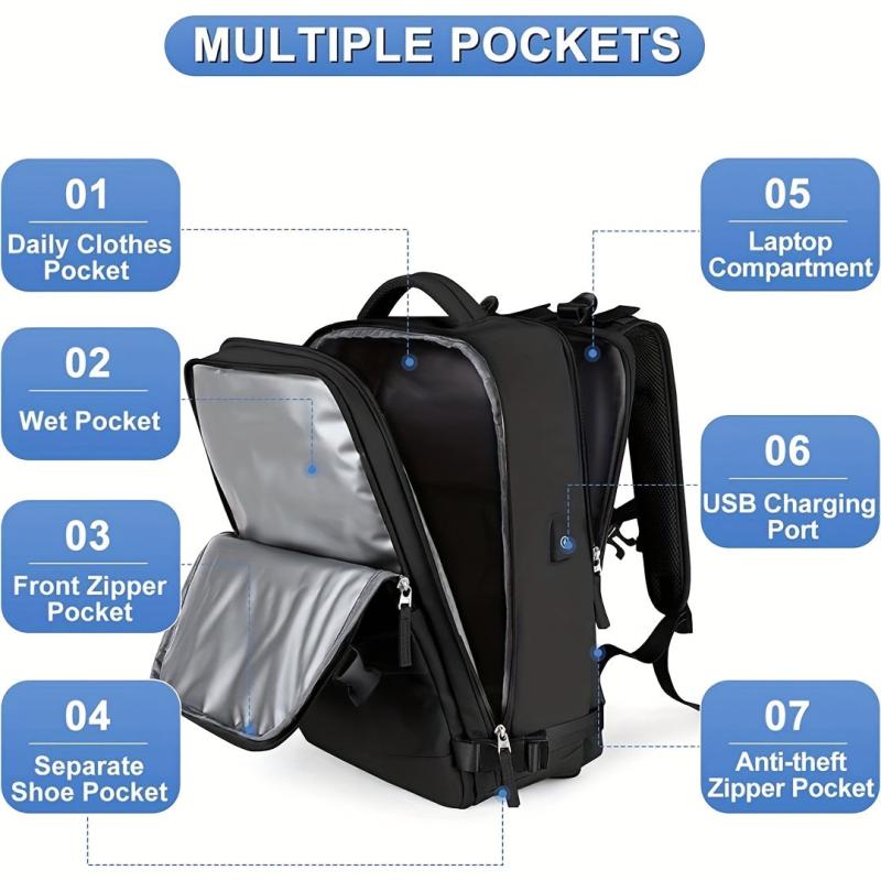 Large Capacity Travel Backpack Waterproof Laptop Daypack