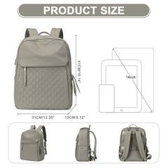 Argyle Pattern Backpack Preppy School Bag Daypack