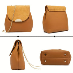 Retro Bucket Crossbody Bag Chain Shoulder Bag Drawstring Purse