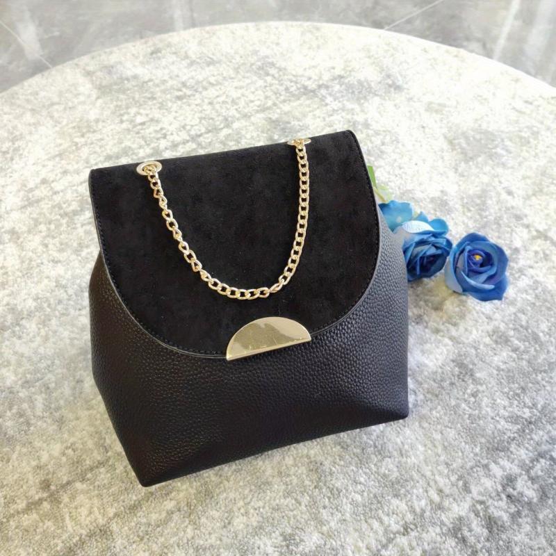 Retro Bucket Crossbody Bag Chain Shoulder Bag Drawstring Purse
