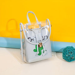 Transparent Backpack All Match Flap Storage Daypack