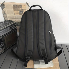 Letter Print Backpack Unisex With Pendant, 34.98