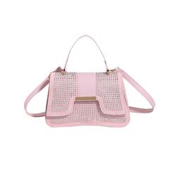 Rivets Decor Crossbody Bag Small Stylish Flap Handbag