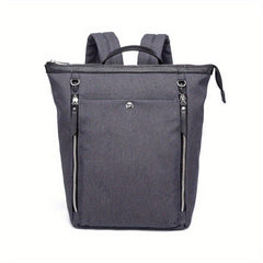 Minimalist Casual Zipper Backpack Solid Rucksack Women's Travel Bag