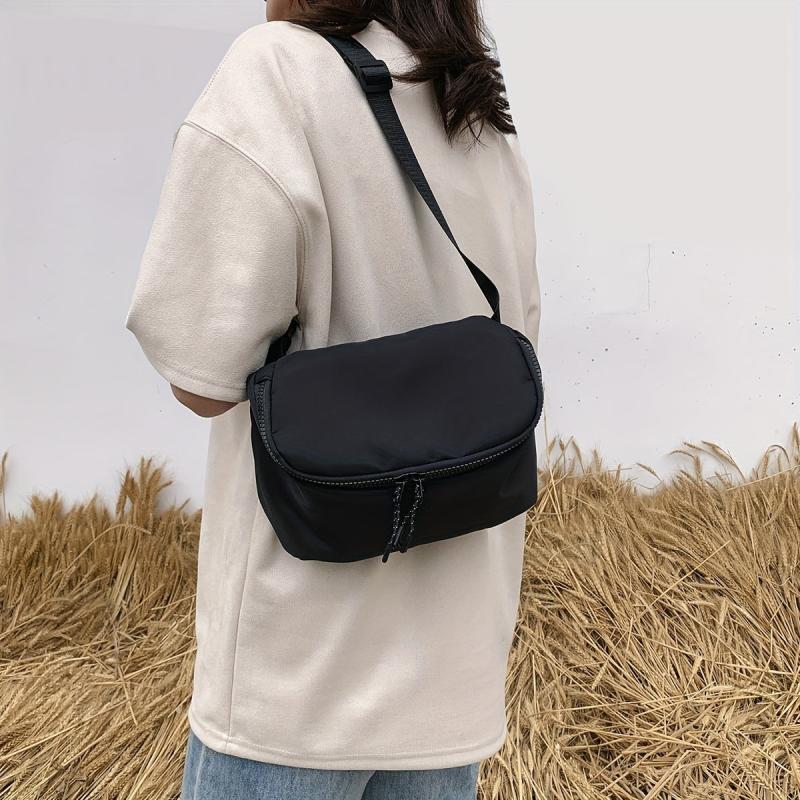 Retro Crossbody Bag Nylon Shoulder Bag Women's Casual Versatile Handbag